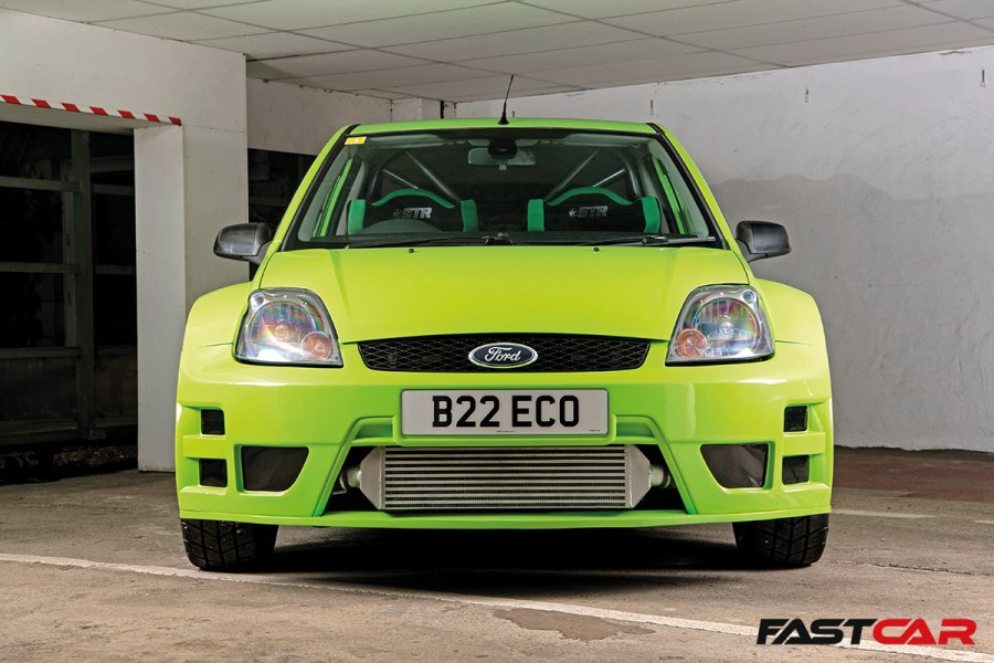 Modified Mk6 Ford Fiesta front on shot 