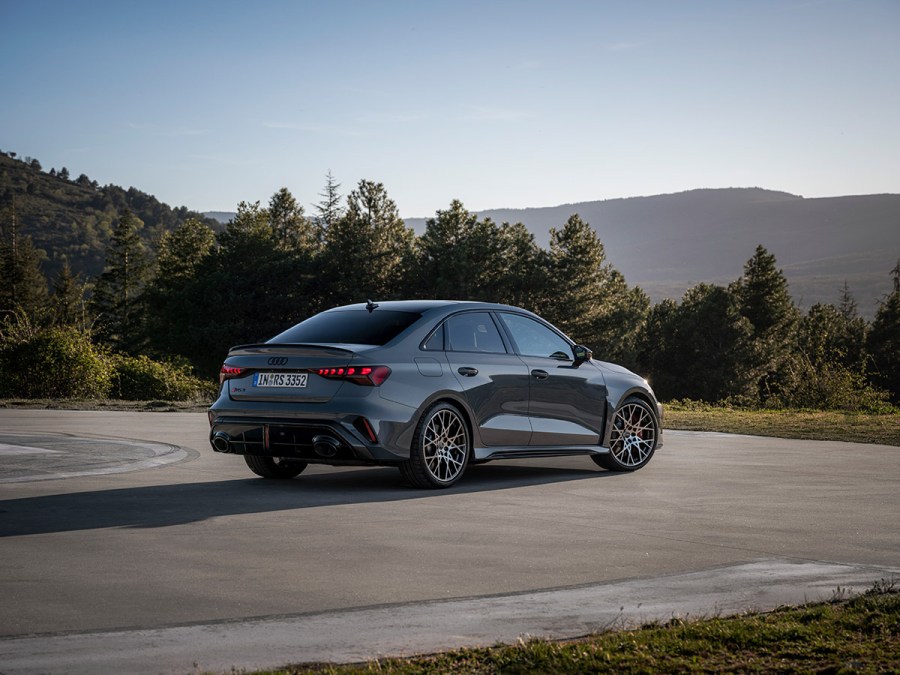 rear 3/4 shot of New audi rs3