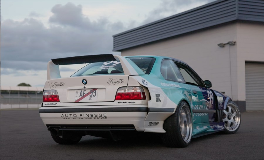 2JZ E36 drift car  rear 3/4 