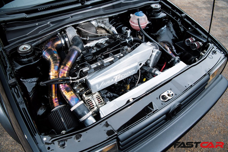 Tuned VW Golf Mk2 engine