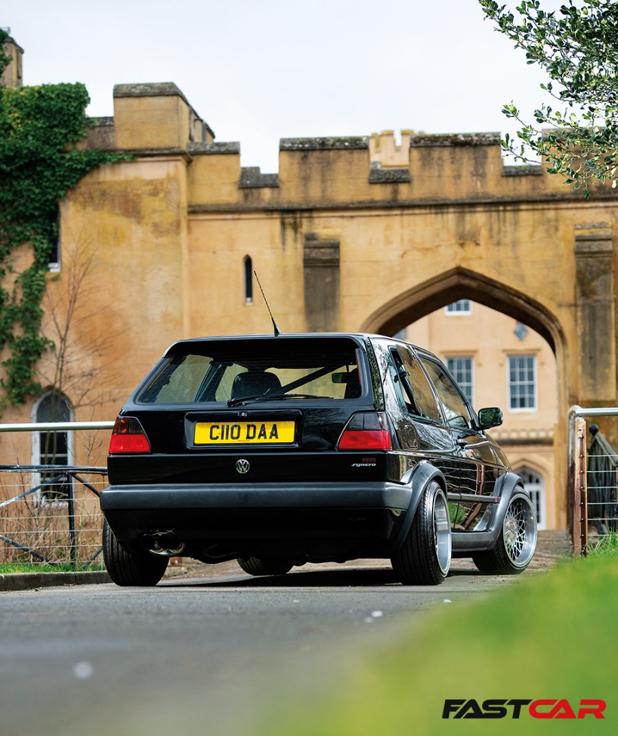 rear shot of Tuned VW Golf Mk2