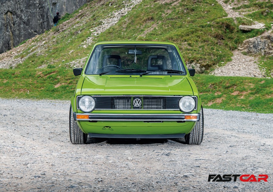 front on shot of Modified VW Caddy Mk1