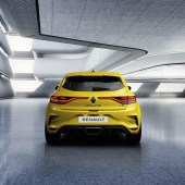 Rear shot of new Megane RS