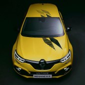 Renault Megane R.S. Ultime front on aerial shot