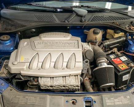 Dirty Renault Clio Engine Bay