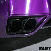 Exhaust tips on tuned GT-R