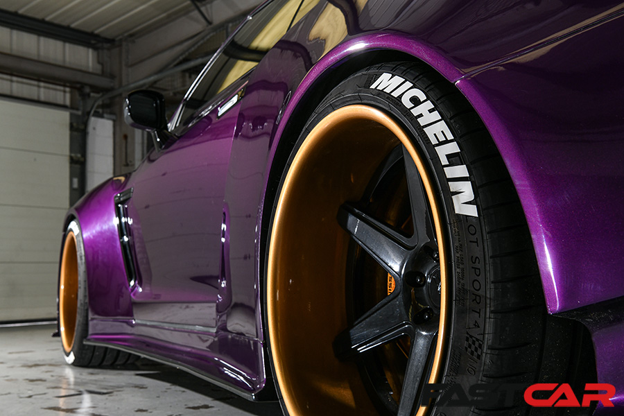 VAD wide body kit on modified nissan gt-r
