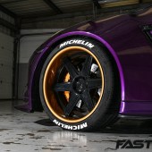 Aftermarket wheels on modified nissan gt-r