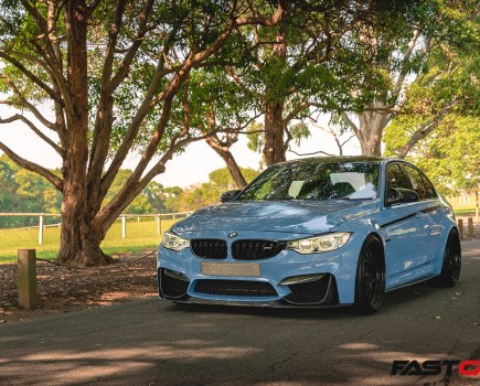 front 3/4 shot of tuned f80 m3