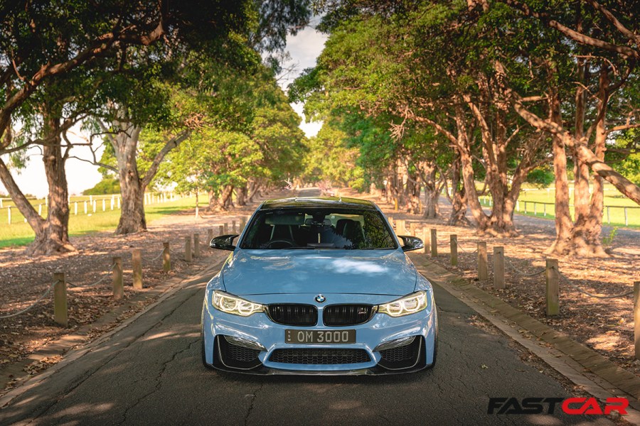 front on shot of tuned f80 m3