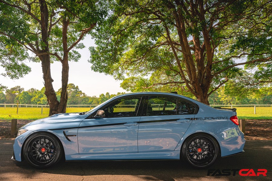 tuned f80 m3 side profile shot 