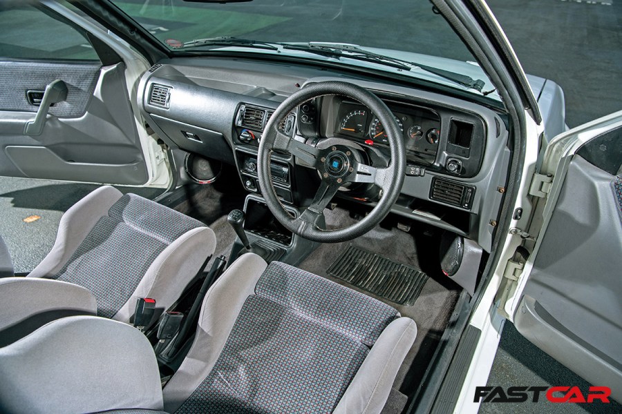 stanced Escort RS Turbo interior 