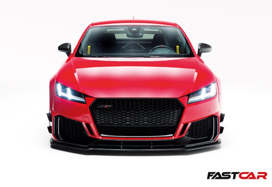 Modified Audi TT-RS front on shot 