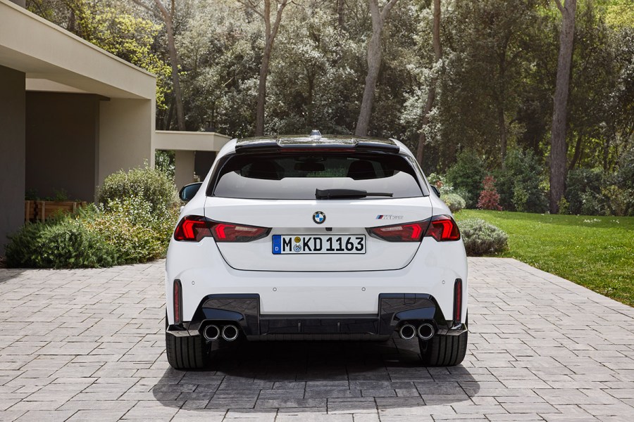 rear shot of new bmw m135