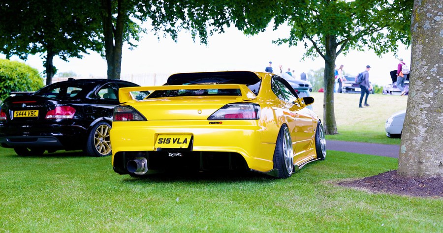 rear 3/4 shot of S15 at players classic