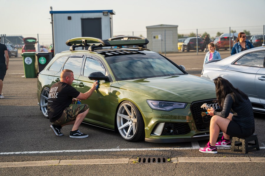 German Car Festival display