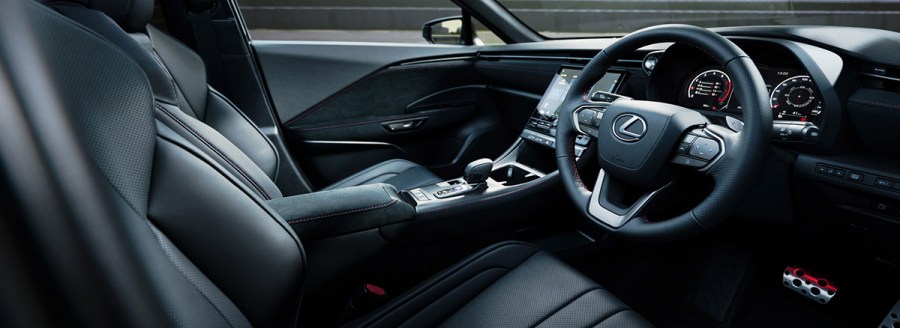 wide shot of Lexus LBX Morizo RR interior 