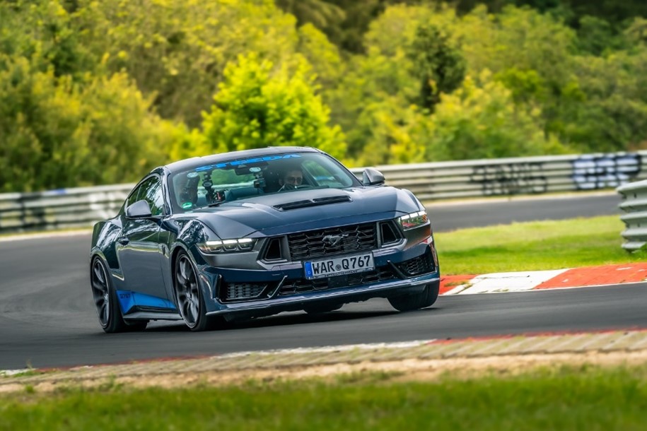 Steeda Mustang on a race track