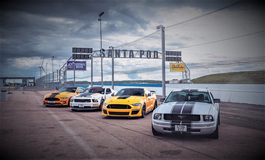 Ford Mustangs at Santa Pod