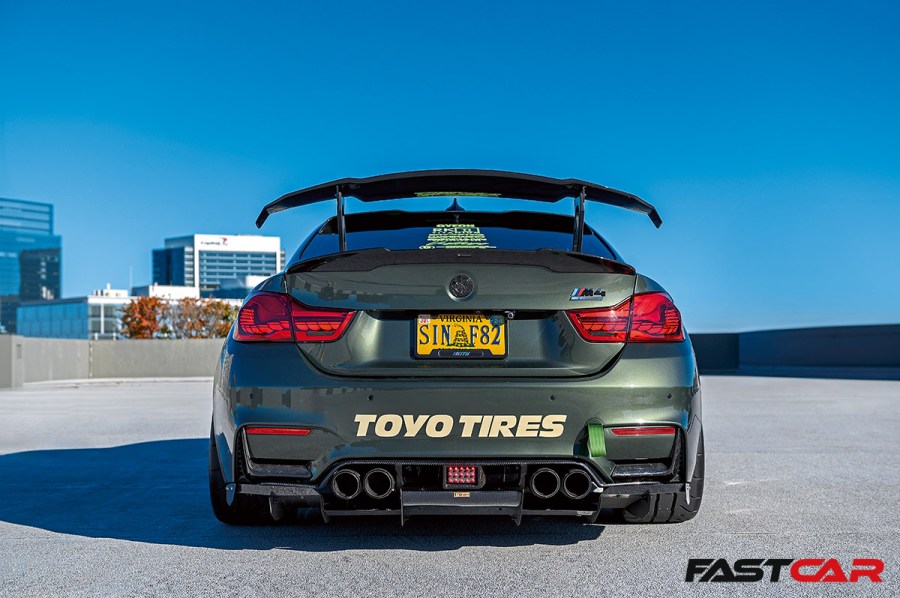 Modified BMw M4 rear shot 