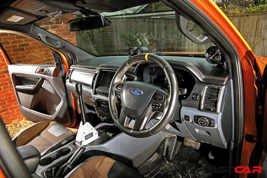 Modified Ford Ranger interior 