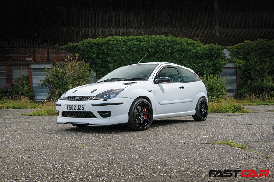 front 3/4 shot of 2JZ Mk1 Ford Focus