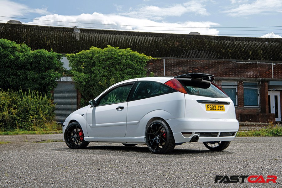 rear 3/4 shot of 2JZ Mk1 Ford Focus