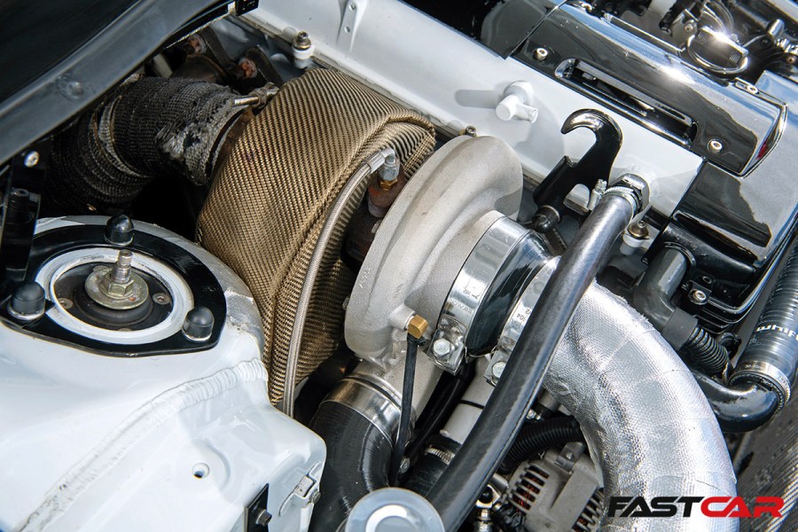 turbocharger on 2JZ Mk1 Ford Focus