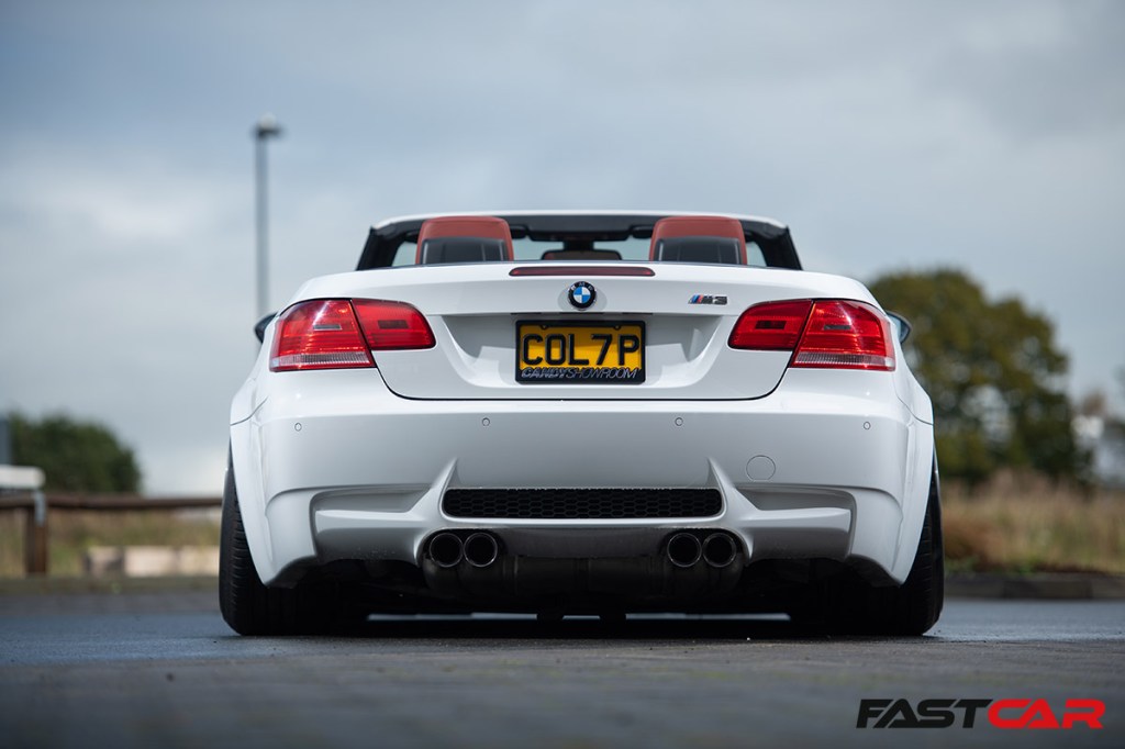 Bagged E93 M3 rear shot