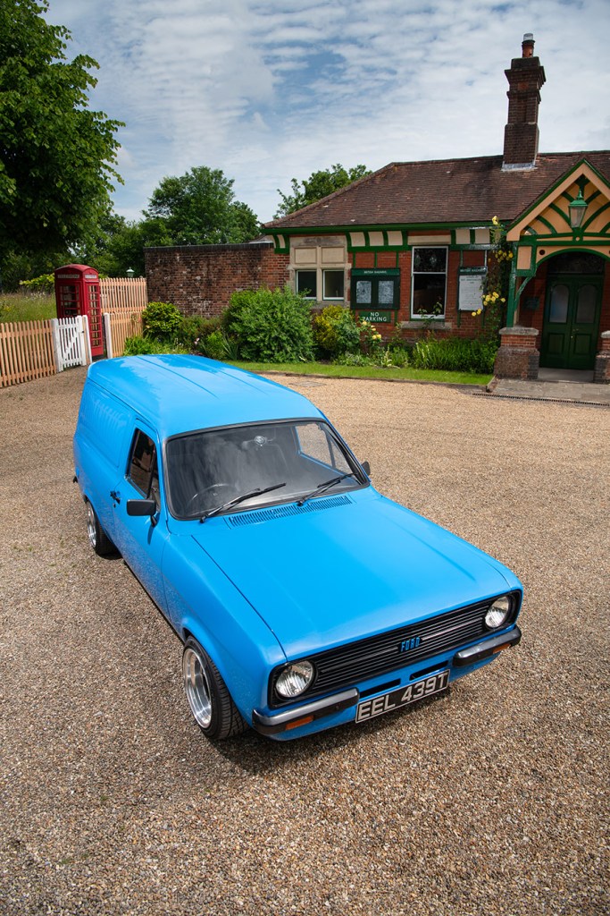 front portrait shot of ST170-powered Escort Van